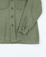 60s Vintage US Army OG-107 Utility Shirt - X-Large