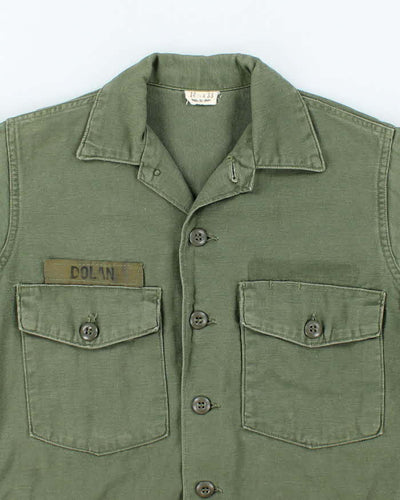 60s Vintage US Army OG-107 Utility Shirt - X-Large