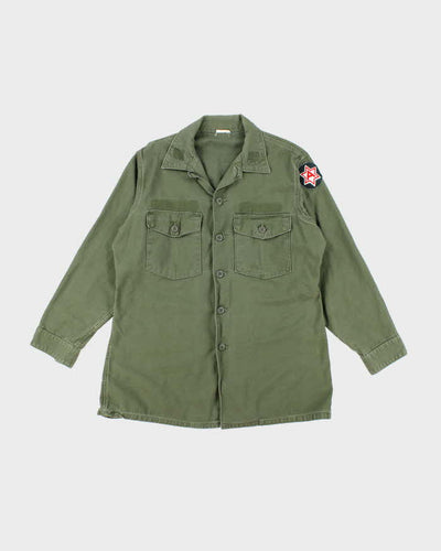 60s Vintage US Army OG-107 Utility Shirt - X-Large