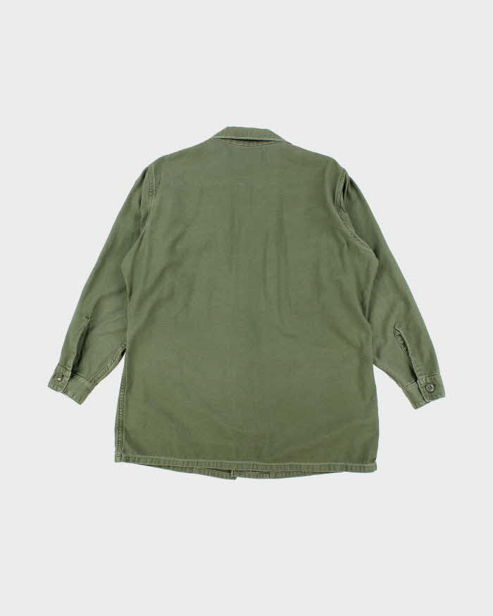 60s Vintage US Army OG-107 Utility Shirt - X-Large