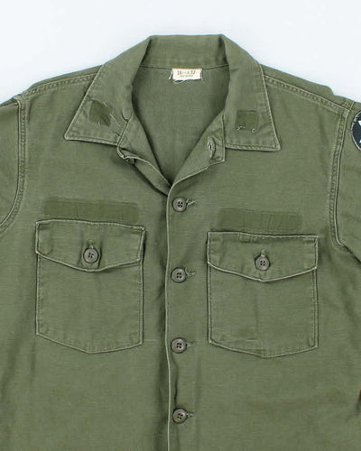 60s Vintage US Army OG-107 Utility Shirt - X-Large