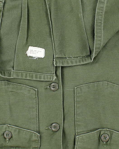 60s Vintage US Army OG-107 Utility Shirt - X-Large