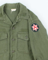 60s Vintage US Army OG-107 Utility Shirt - X-Large