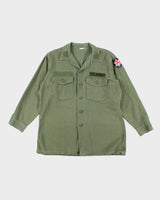 60s Vintage US Army OG-107 Utility Shirt - X-Large