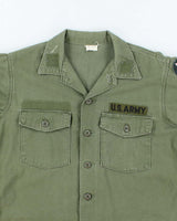 60s Vintage US Army OG-107 Utility Shirt - X-Large