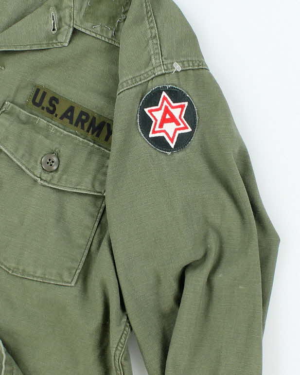 60s Vintage US Army OG-107 Utility Shirt - X-Large