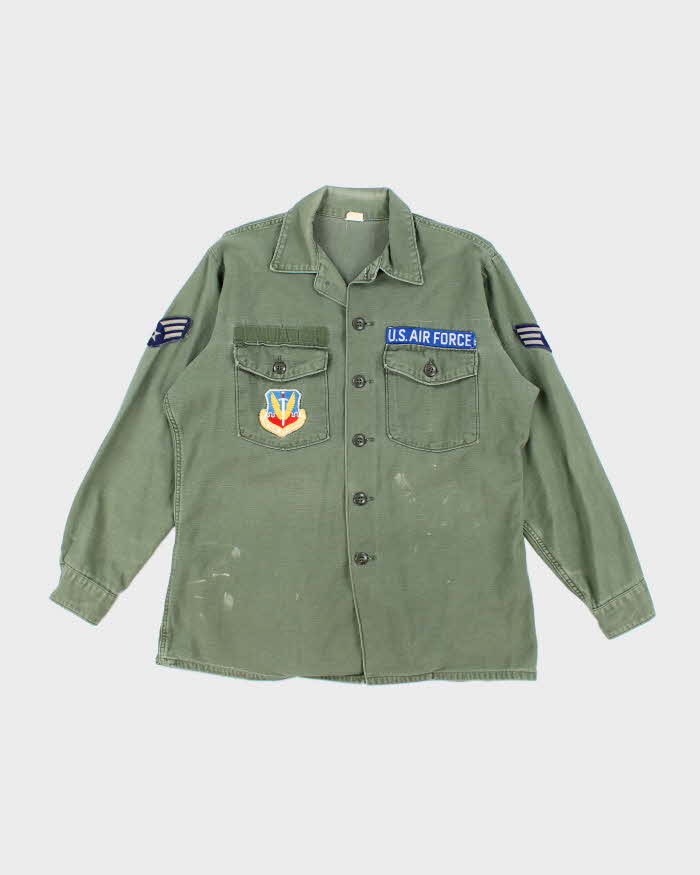60s Vintage US Air Force OG-107 Utility Shirt - X-Large