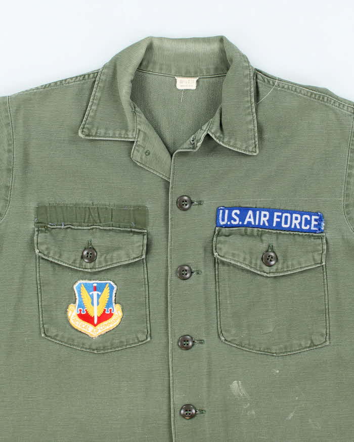 60s Vintage US Air Force OG-107 Utility Shirt - X-Large
