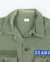 60s Vintage US Air Force OG-107 Utility Shirt - X-Large