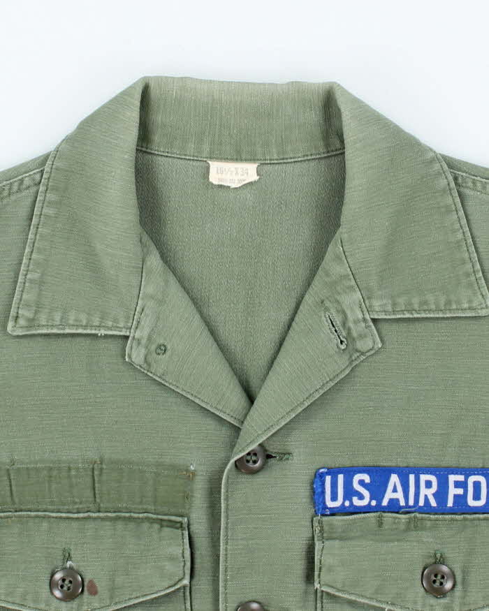 60s Vintage US Air Force OG-107 Utility Shirt - X-Large