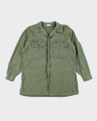 60s Vintage US Army OG-107 Utility Shirt - X-Large