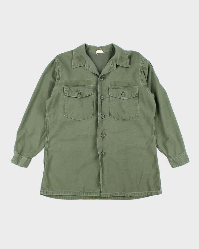 60s Vintage US Army OG-107 Utility Shirt - X-Large