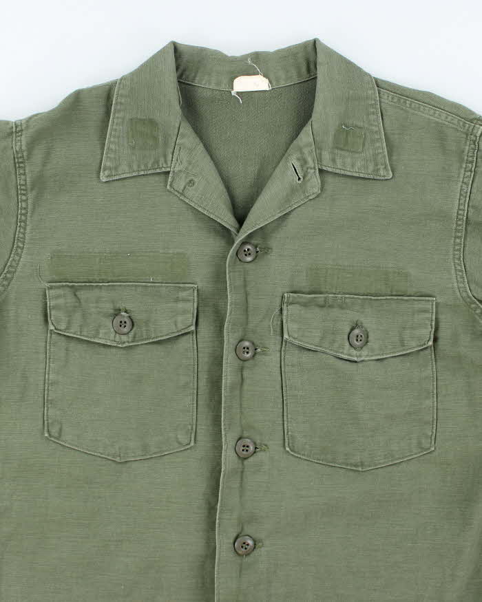 60s Vintage US Army OG-107 Utility Shirt - X-Large