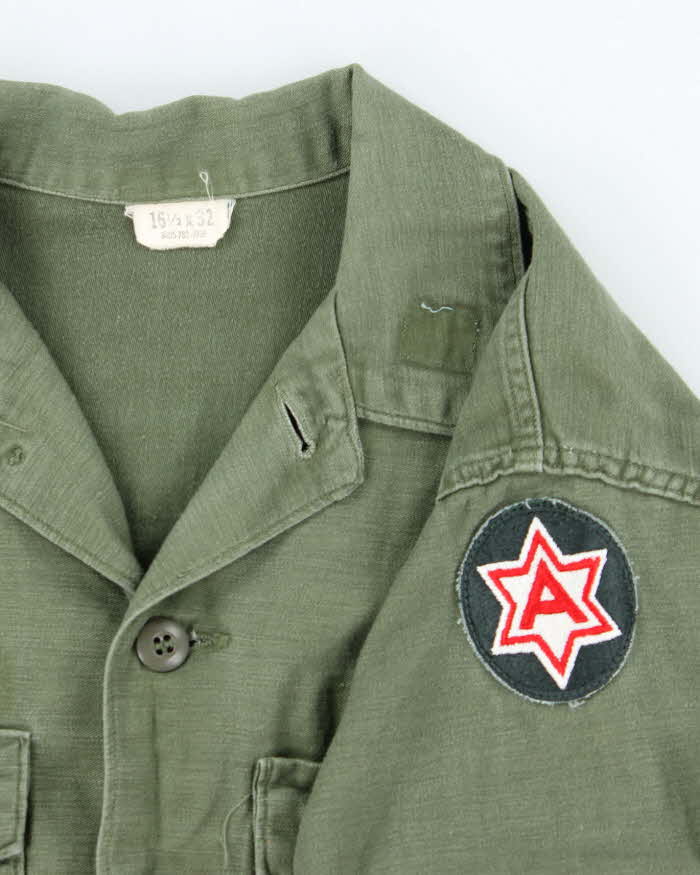 60s Vintage US Army OG-107 Utility Shirt - X-Large