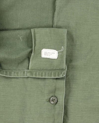 60s Vintage US Army OG-107 Utility Shirt - X-Large