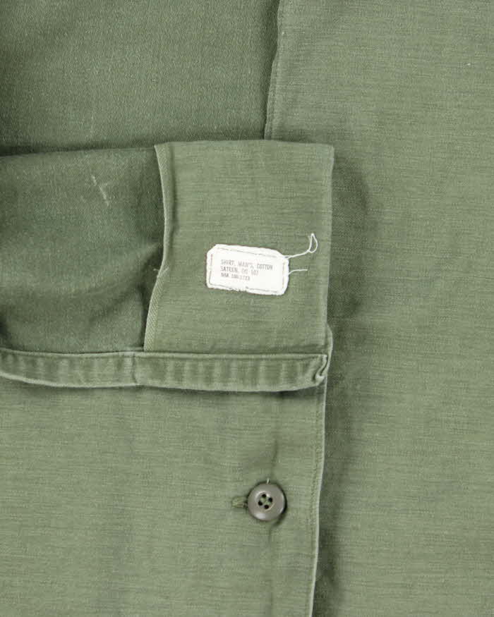 60s Vintage US Army OG-107 Utility Shirt - X-Large