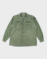 60s Vintage US Army OG-107 Utility Shirt - X-Large