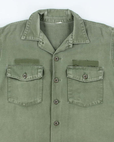 60s Vintage US Army OG-107 Utility Shirt - X-Large