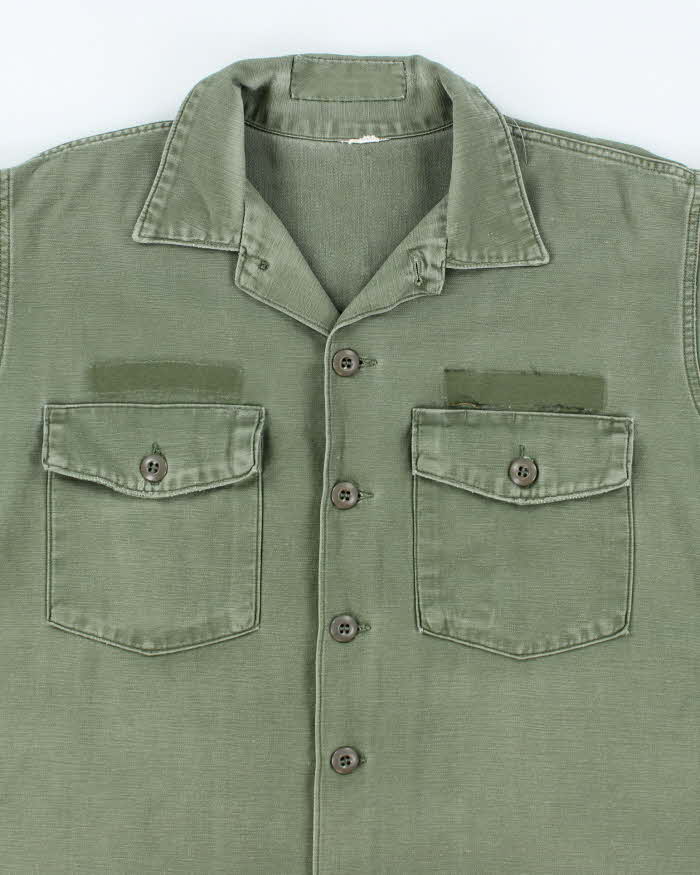 60s Vintage US Army OG-107 Utility Shirt - X-Large