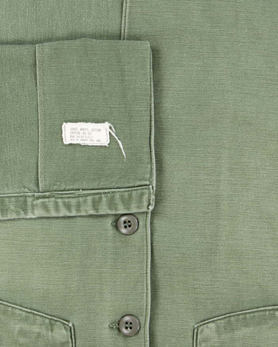 60s Vintage US Army OG-107 Utility Shirt - X-Large
