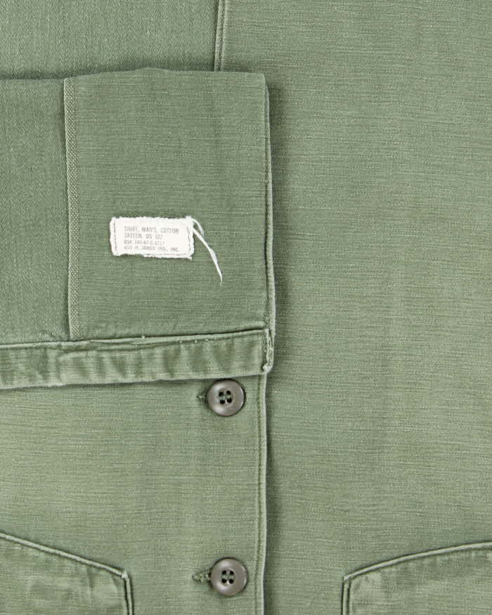 60s Vintage US Army OG-107 Utility Shirt - X-Large