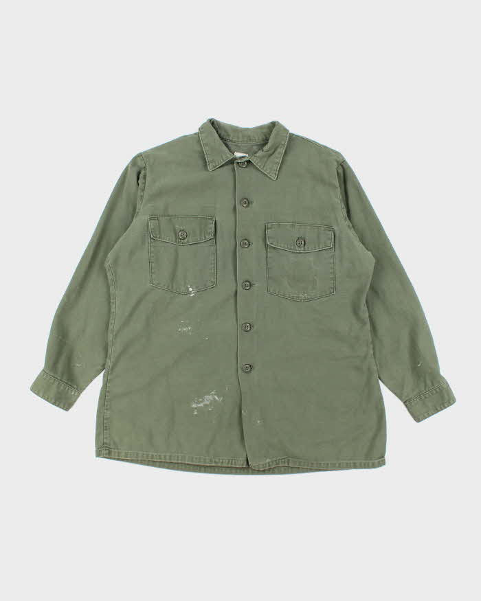 60s Vintage US Army OG-107 Utility Shirt - XX-Large