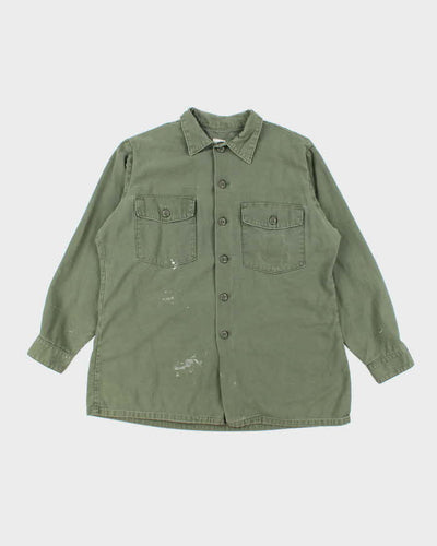 60s Vintage US Army OG-107 Utility Shirt - XX-Large