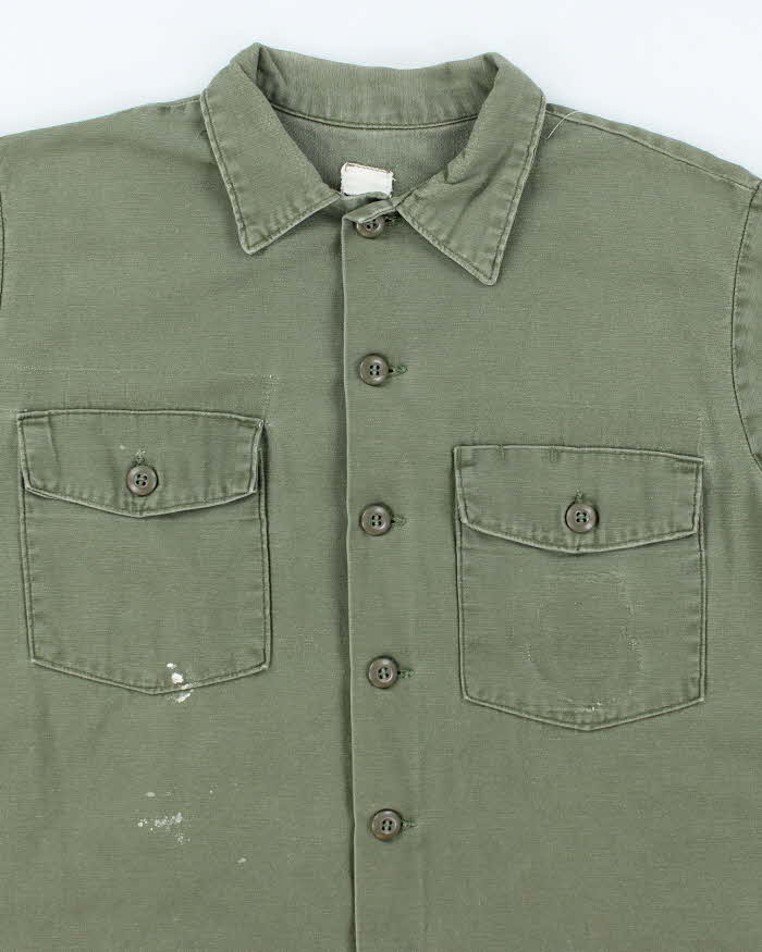 60s Vintage US Army OG-107 Utility Shirt - XX-Large