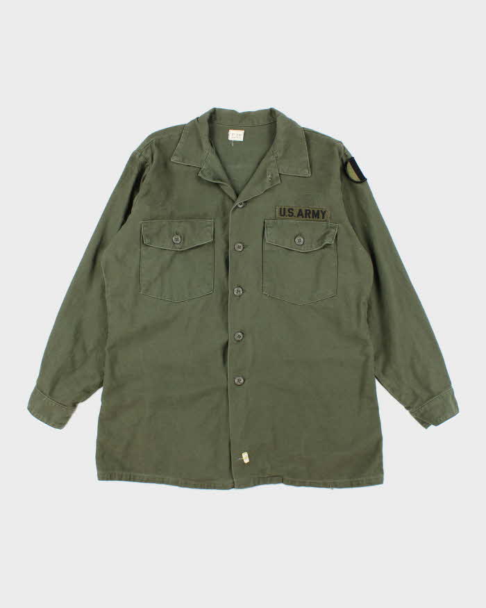 60s Vintage US Army OG-107 Utility Shirt - XX-Large