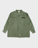 60s Vintage US Army OG-107 Utility Shirt - X-Large