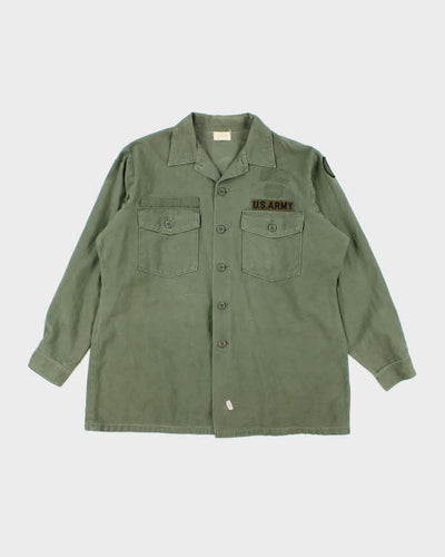60s Vintage US Army OG-107 Utility Shirt - X-Large
