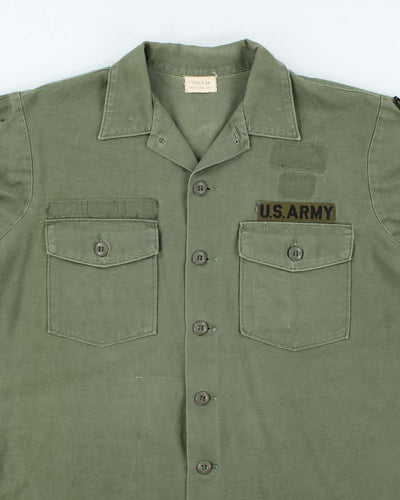 60s Vintage US Army OG-107 Utility Shirt - X-Large