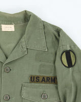 60s Vintage US Army OG-107 Utility Shirt - X-Large