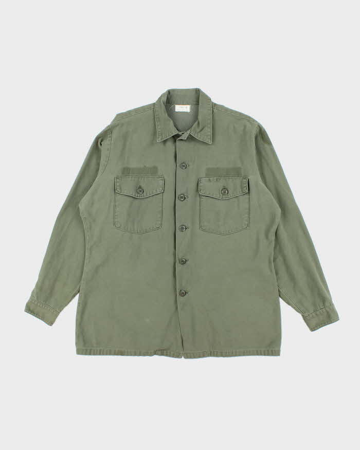 60s Vintage US Army OG-107 Utility Shirt - XX-Large