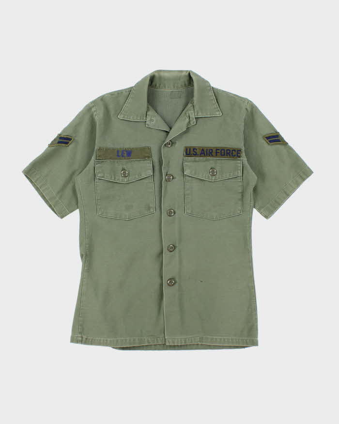 60s Vintage US Air Force OG-107 Utility Shirt - X-Small
