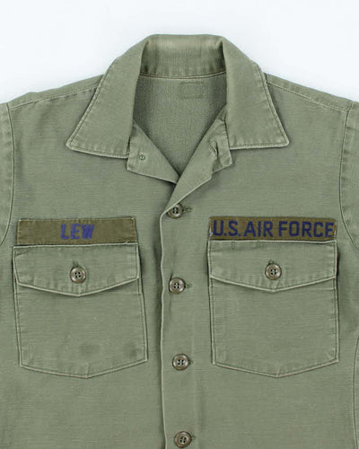 60s Vintage US Air Force OG-107 Utility Shirt - X-Small