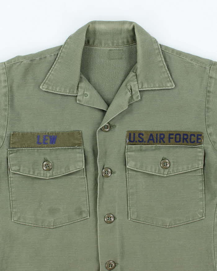 60s Vintage US Air Force OG-107 Utility Shirt - X-Small