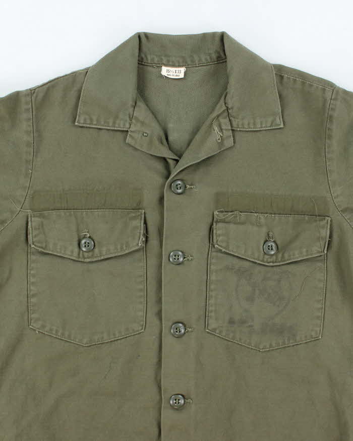 60s Vintage US Air Force OG-107 Utility Shirt - Large