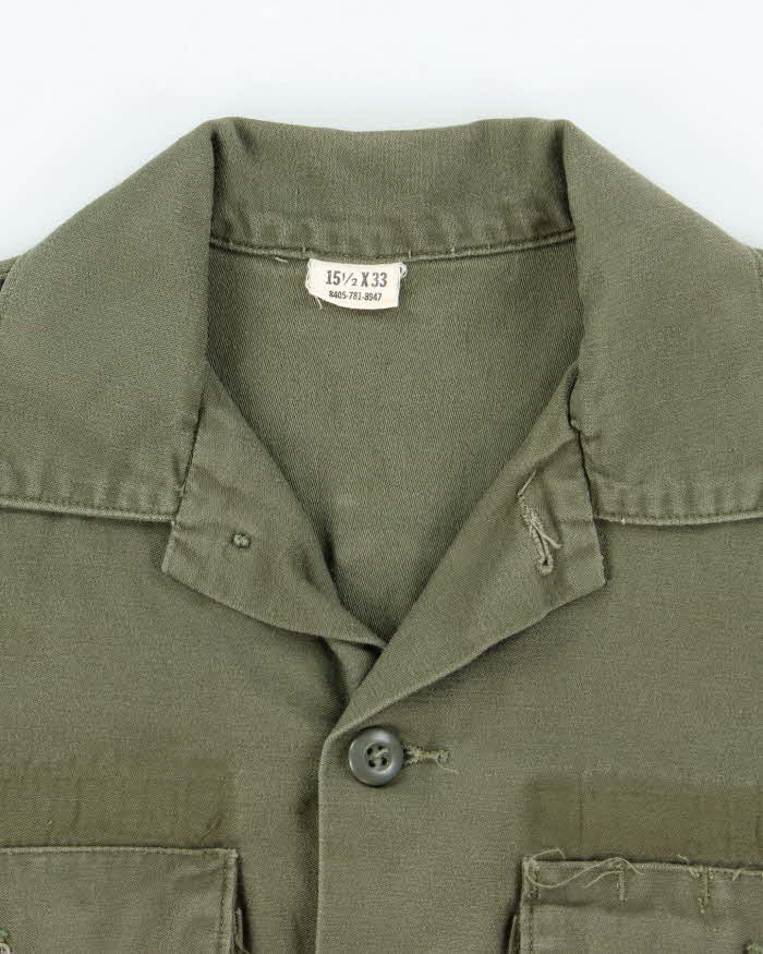 60s Vintage US Air Force OG-107 Utility Shirt - Large