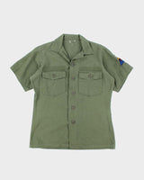 60s Vintage US Army OG-107 Utility Shirt - Large