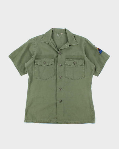 60s Vintage US Army OG-107 Utility Shirt - Large