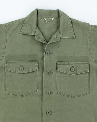 60s Vintage US Army OG-107 Utility Shirt - Large