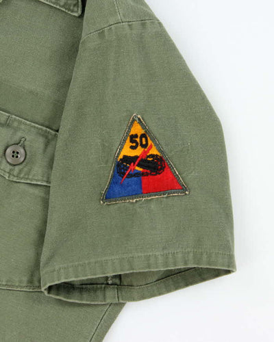 60s Vintage US Army OG-107 Utility Shirt - Large
