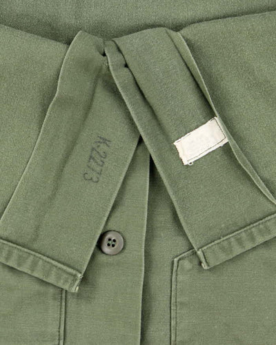 60s Vintage US Army OG-107 Utility Shirt - Large