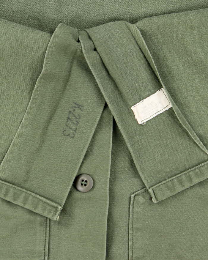 60s Vintage US Army OG-107 Utility Shirt - Large