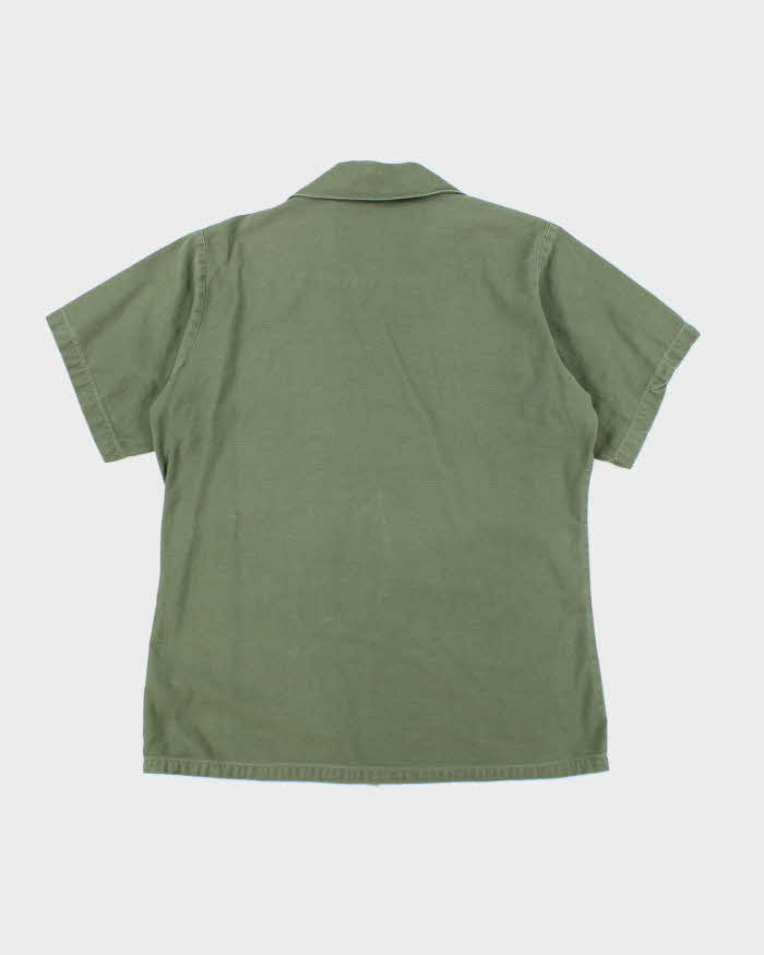 60s Vintage US Army OG-107 Utility Shirt - Large
