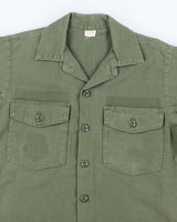 60s Vintage US Army OG-107 Utility Shirt - Large