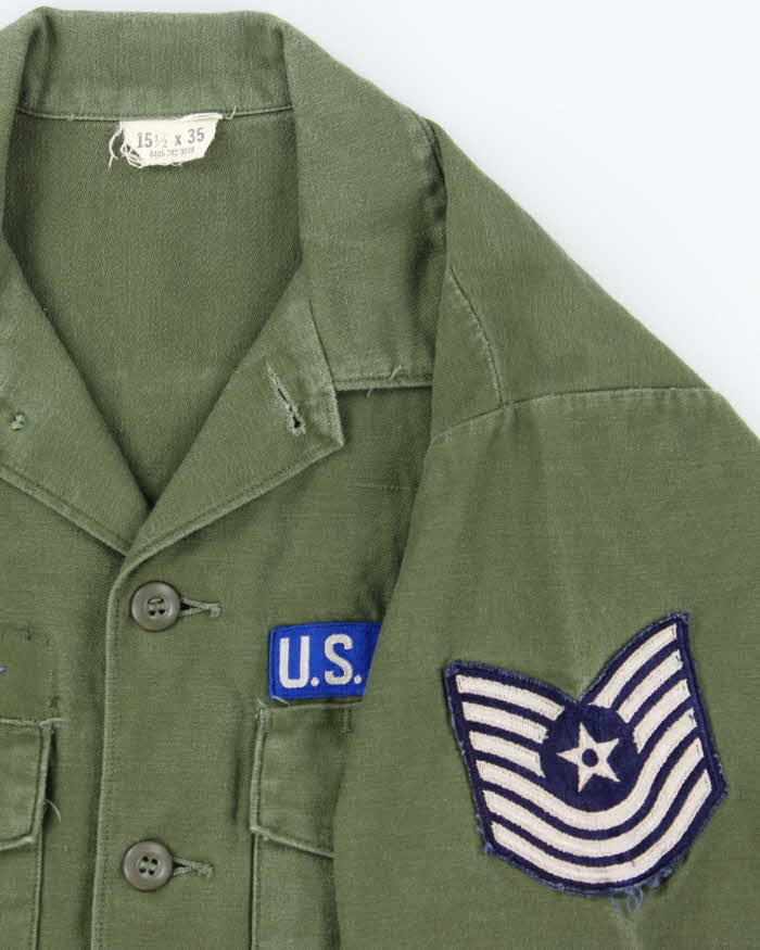60s Vintage US Air Force OG-107 Utility Shirt - Large