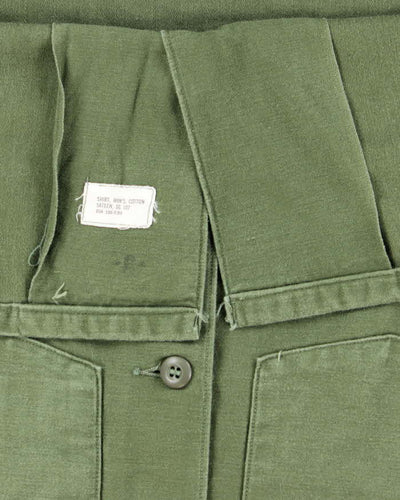 60s Vintage US Air Force OG-107 Utility Shirt - Large