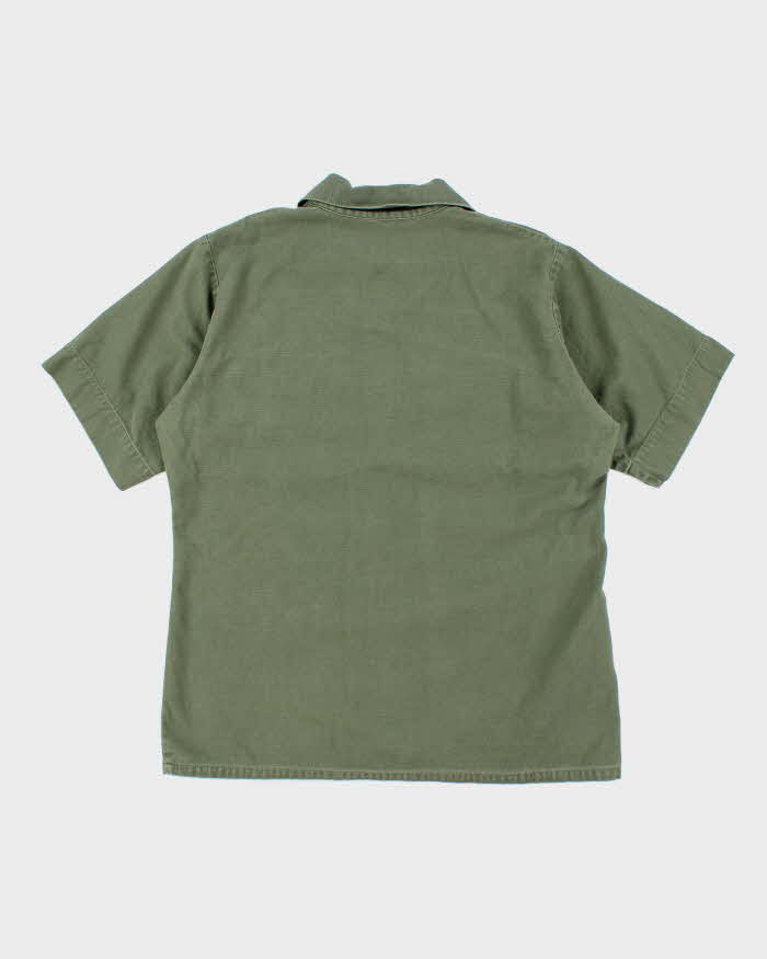 60s Vintage US Navy Seabees OG-107 Utility Shirt - X-Large